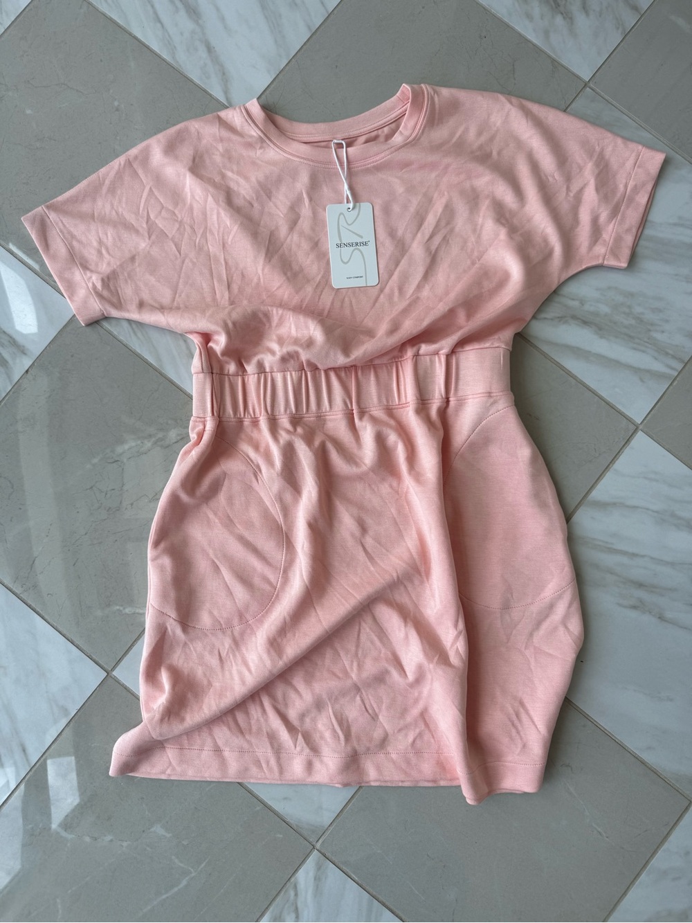 Scuba knit T-shirt dress